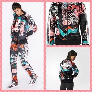 RARE Adidas Firebird Floral Track Jacket
